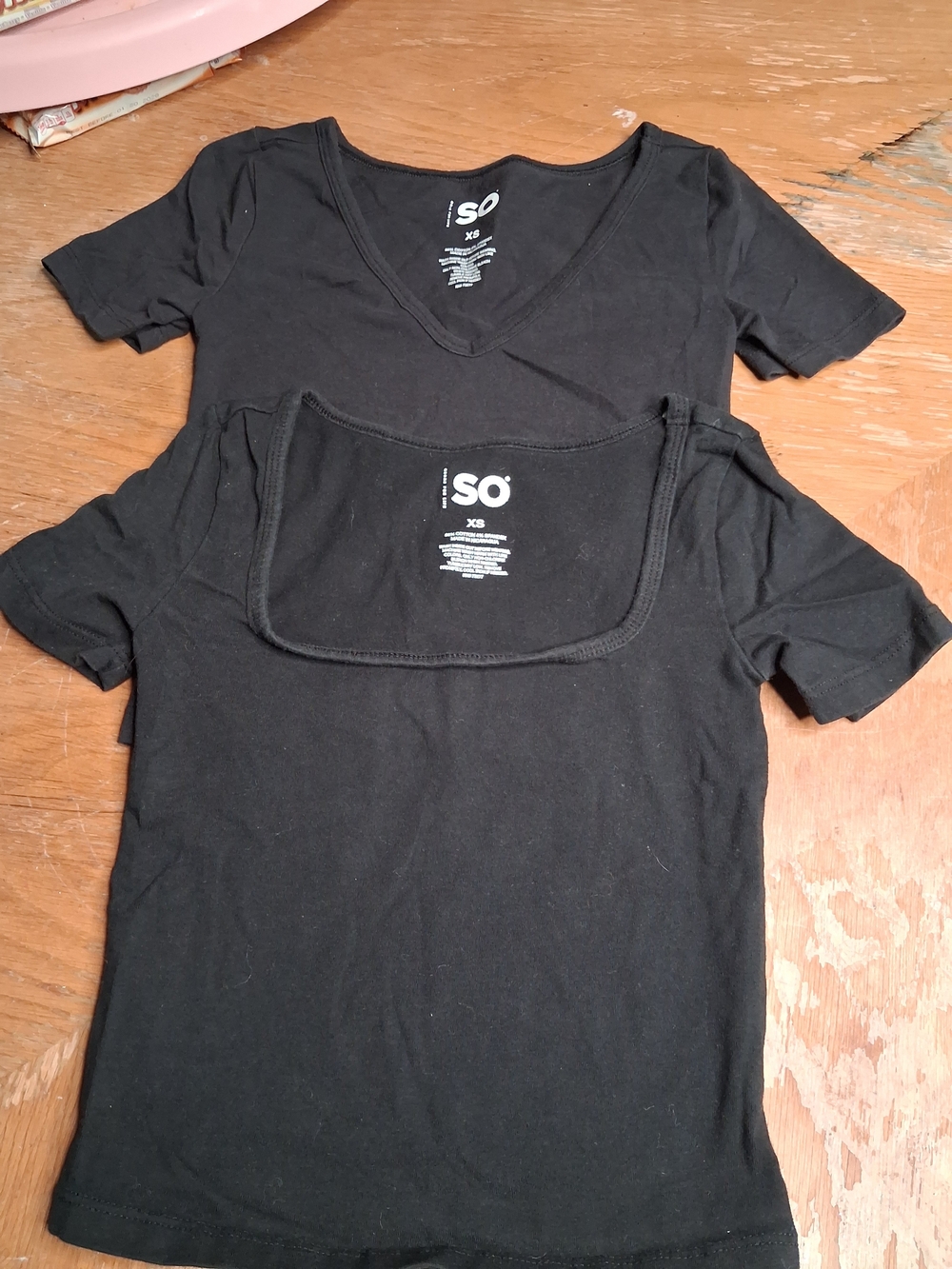 SO Black V-Neck Tee Pair